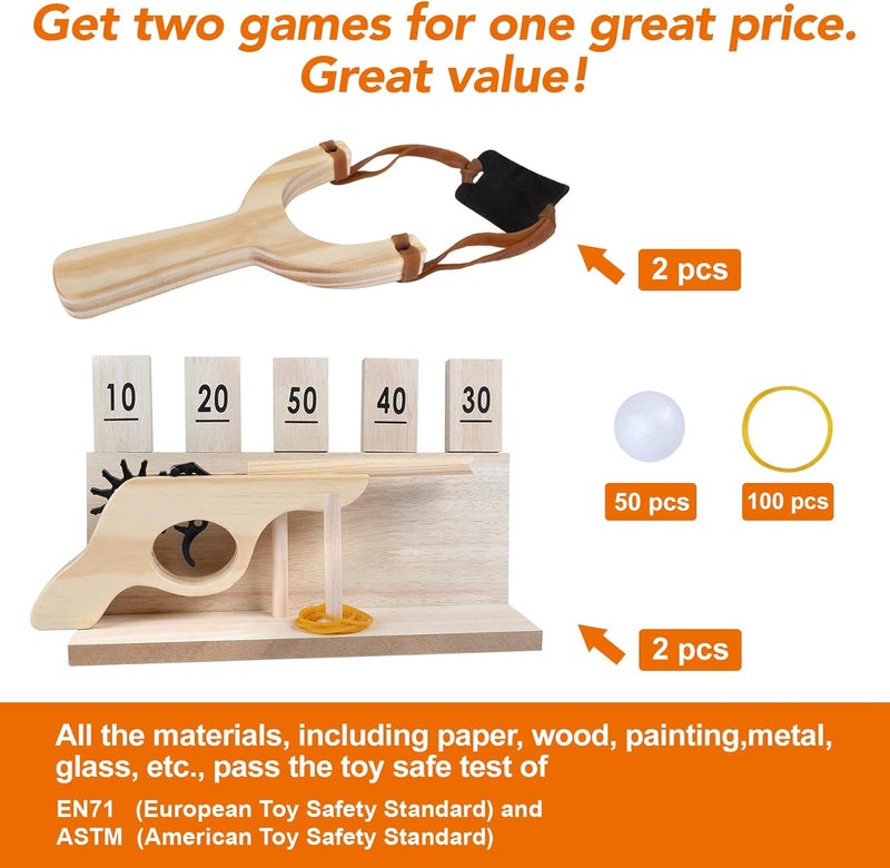 Offelec Outdoor Sports Game Set - Waterproof Backyard Lawn Games for Adults & Kids - All Weather Camping/Beach/Tailgate Activities - Portable Durable Family Reunion Party Games - Image 4
